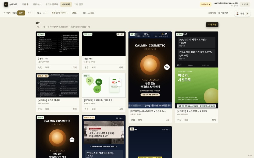 Compose and publish screens from one place